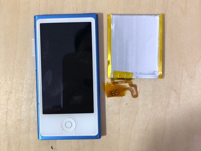 iPodnano7世代 バッテリー交換　名古屋