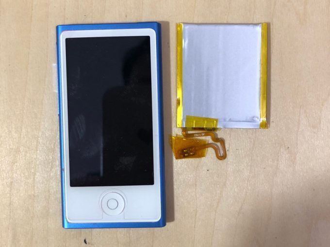 iPodnano7世代 バッテリー交換　藤沢から